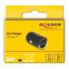 Auto lādētājs DeLOCK 64278 universāls melns ātrā uzlāde 12-24V