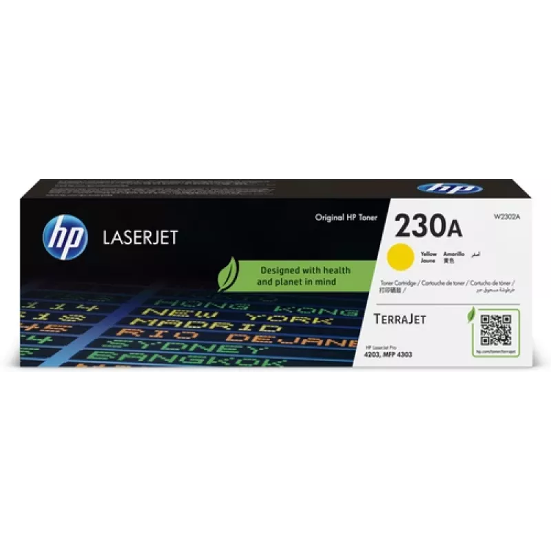 Toneris HP 230A W2302A 2300 lapas Dzeltens