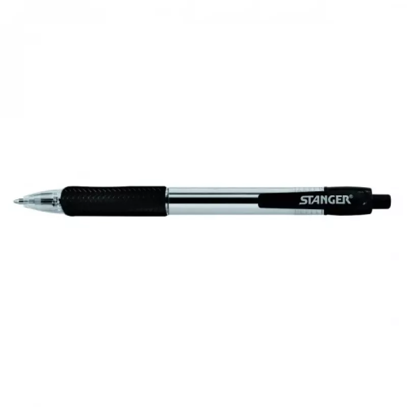 STANGER lodīšu pildspalvas 1.0 Softgrip izvelkama, melna, 1 gab. 18000300039