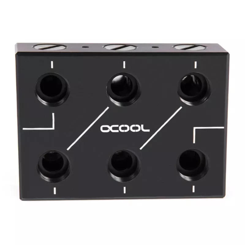 Šļūtenes savienotājs Alphacool 12994 Acetal Melns 78mm