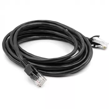 Kabelis Cat5E UTP, 3m, Melns