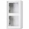 Virsmas montāžas slēdža un kontaktligzdas vāks JUNG LS 582 A WW — Balta, Duroplast, 81×47×152 mm