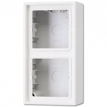 Virsmas montāžas slēdža un kontaktligzdas vāks JUNG LS 582 A WW — Balta, Duroplast, 81×47×152 mm