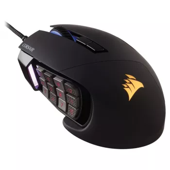 Corsair Gaming pele Scimitar RGB Elite Optical Wired 17 taustiņi 18000 dpi melns