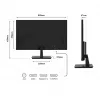 JAPANNEXT 4K UHD monitors 71,1 cm (28 inch) 3840x2160 pikseļi, IPS panelis, 5 ms, 60 Hz, AMD FreeSync, HDMI, DisplayPort (JN-I280UHD60F-P)