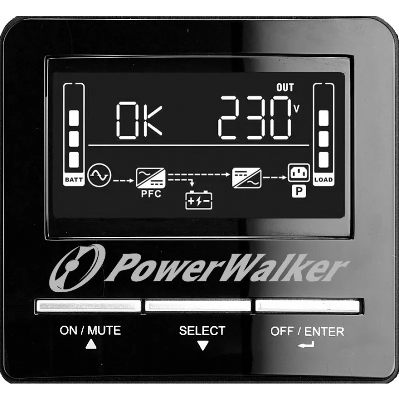 PowerWalker VI 2000 CW FR līnijinteraktīvs 2 kVA 1400 W
