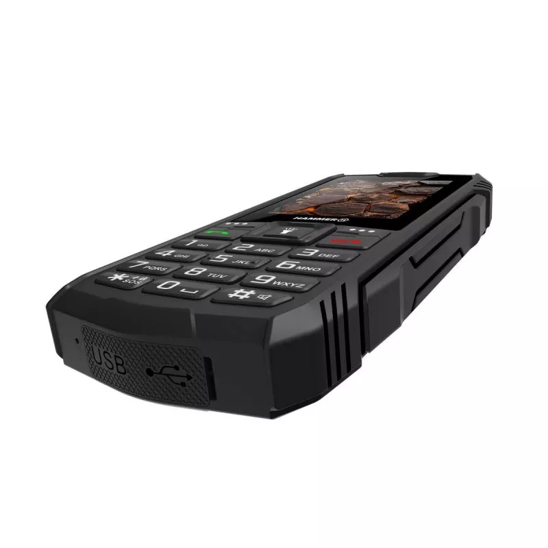 Hammer ROCK LTE | Melns | 2.4 collas | IPS | 48 MB | 128 MB | Divas SIM | 3G | Galvenās kameras izšķirtspēja 2 MP | 3000 mAh