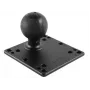 RAM Mounts VESA plāksne (120,7 x 120,7 mm) ar D bumbu (2,25 collas), 75x75 un 100x100 mm caurumu izkārtojums (RAM-D-246U)