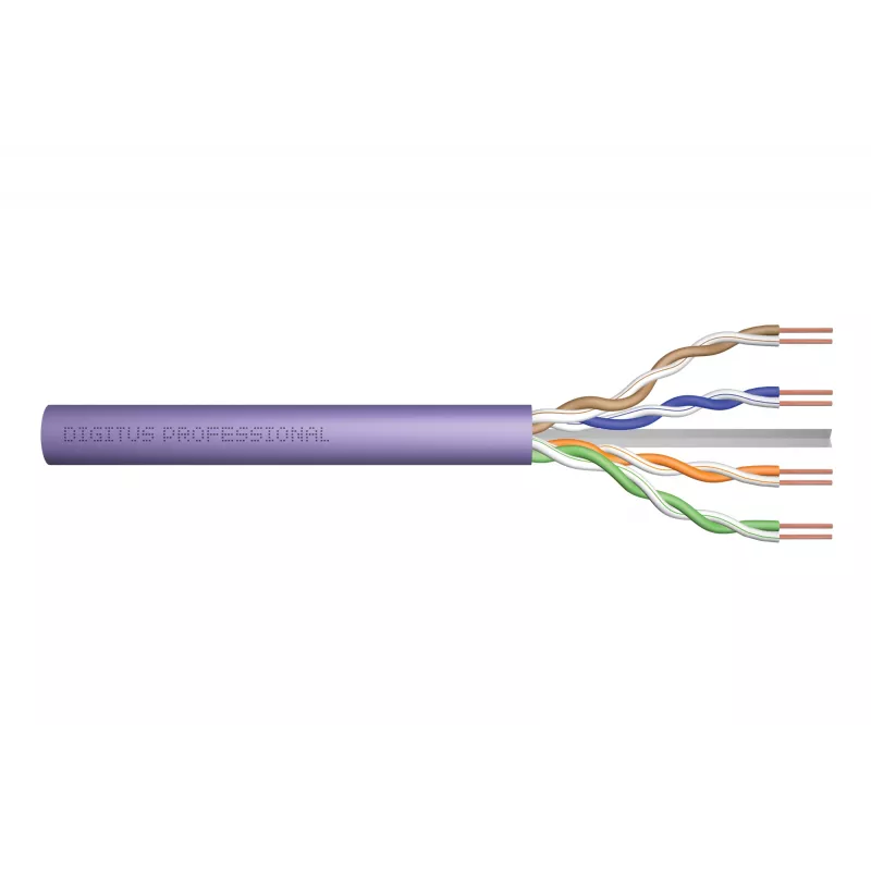 DIGITUS - Bulk kabelis - 100,0m - UTP - CAT 6 - Violet (DK-1613-VH.1)