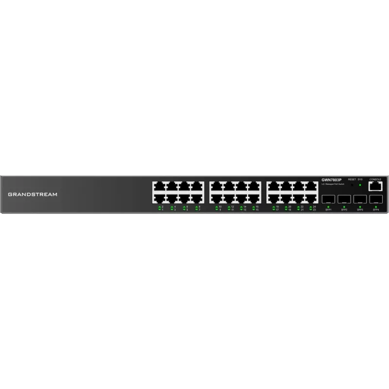 Pārvaldāms L2+ Gigabitu Ethernet slēdzis Grandstream GWN7803P