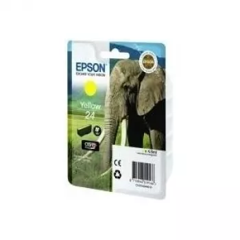 Epson Elephant Singlepack dzeltena 24 Claria Photo HD tinte, dzeltena, pigmenta tintes, 1 gab.