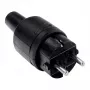 Bachmann 913.171 elektrības strāvas kontaktdakša melna