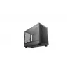 Datora korpuss DeepCool CH160 PLUS Small Form Factor SFF ATX/mATX, rūdīts stikls, USB-C, melns