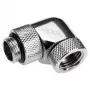 Alphacool Eiszapfen Connector Series - Leņķa montāžas adapteris šķidruma dzesēšanas sistēmai - Sudraba-niķelis