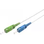 Goobay 59619 optiskais kabelis 2 m SC/UPC SC/APC FTTH OS2 balts (59619)