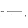 KS TOOLS Apaļā adatvīle, 3 mm (140.3052)