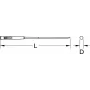 KS TOOLS Apaļā adatvīle, 3 mm (140.3052)