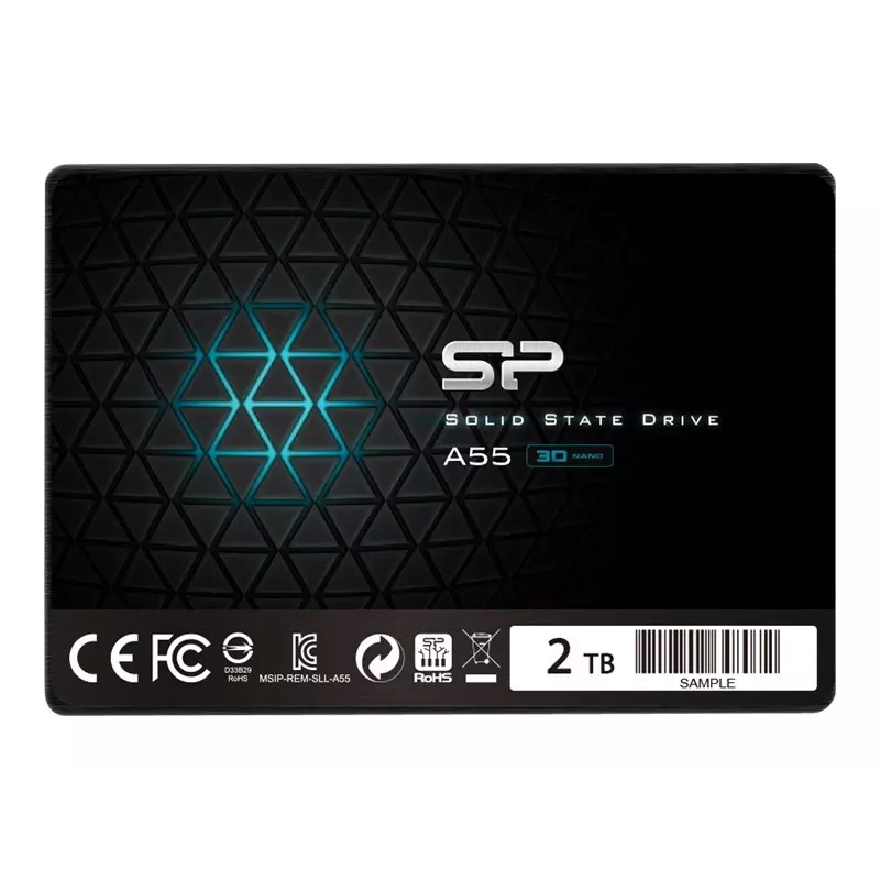 2,5 collu SATA III SSD Silicon Power Ace A55 — 2 TB, 560/530 MB/s, 3D NAND