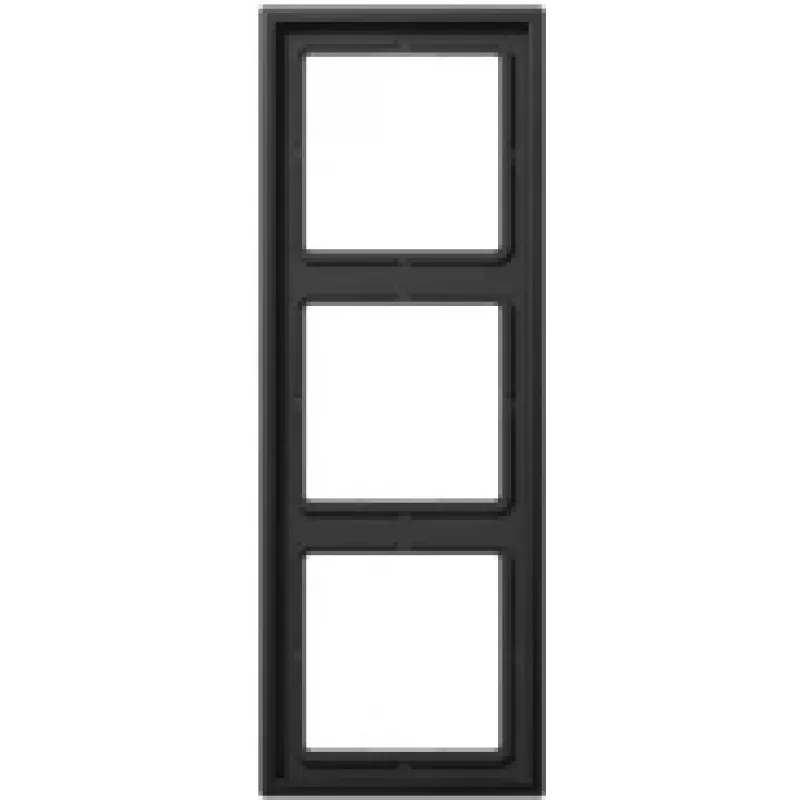 Alumīnija ielaižamā vāka plāksne JUNG AL 2983 D, melna, 81×223 mm