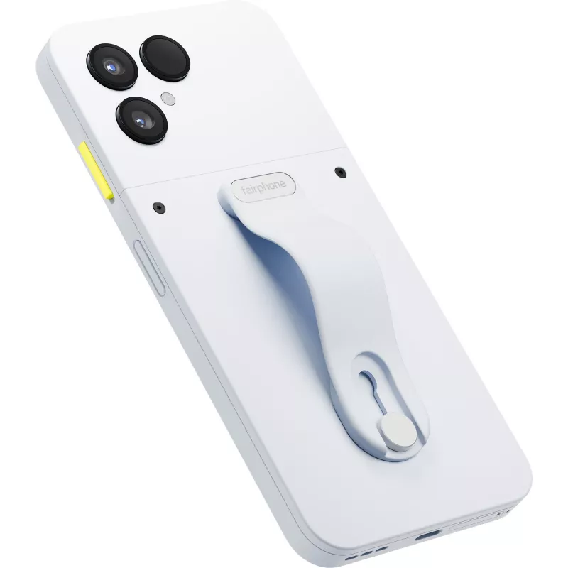Pirkstu cilpa Cloud balta (balta Fairphone 6) Aizmugurējais vāciņš. Balts pārklājums. Oriģināls FAIRPHONE produkts — MPN: F6FNGR-1WH-WW1 · EAN: