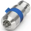Viegli uzstādāma IEC/koaksiālā ligzda (sudraba/zila, 6,5–8,0 mm)