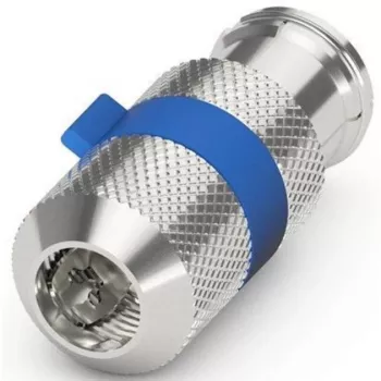 Viegli uzstādāma IEC/koaksiālā ligzda (sudraba/zila, 6,5–8,0 mm)