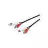 Microconnect AUDCH5 audio kabelis 5 m 2 x RCA melns