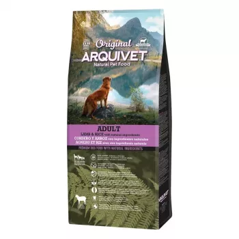 Sausā suņu barība ARQUIVET Oriģināls Adult Lamb with Rice 12 kg — 26% olbaltumvielu, 14% tauku, 9% mitruma