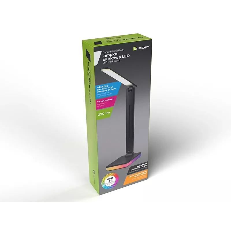 Tracer 47710 Prisma Melns LED Desk Lamp