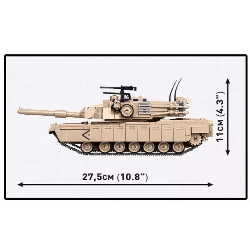 Konstruēšanas komplekts klucīši Cobi M1A2 Abrams 1025 detaļas modelis CO BI-2632