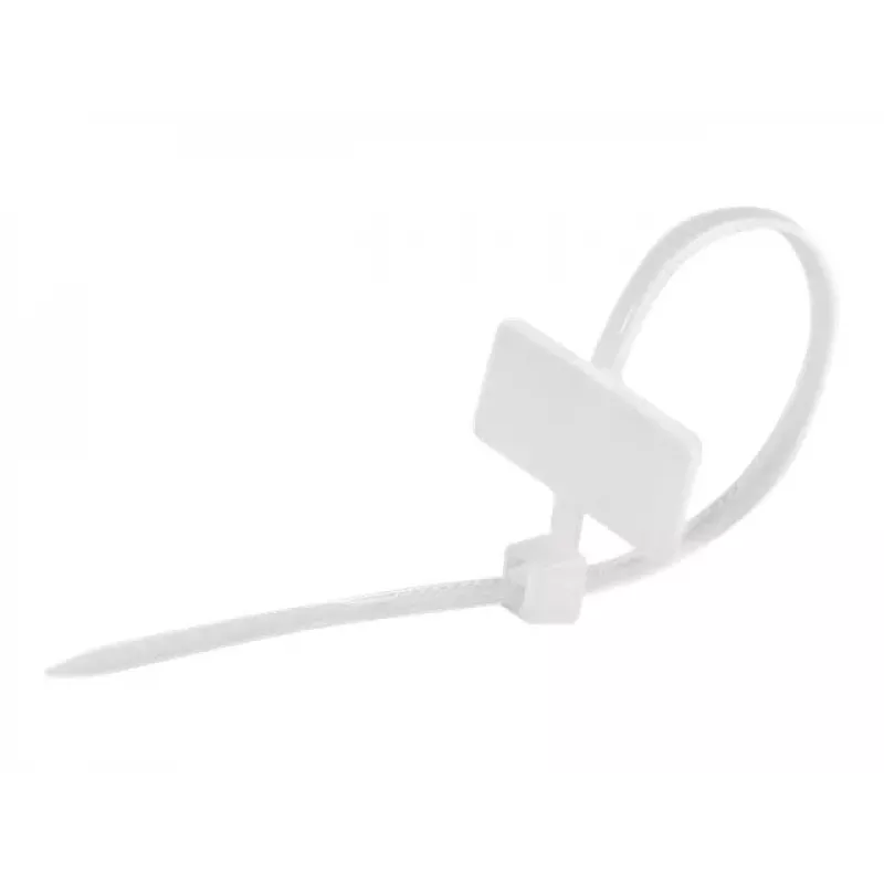 Kabeļu saites ar marķēšanas laukumu (šķērsvirzienā) - garums 100 mm - platums 2.5 mm