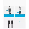 PowerBank ar USB-C kabeli 20000 mAh 30W Melns