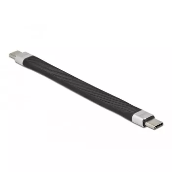 USB 2.0 FPC plakanais lentes kabelis DeLOCK 86940 USB Type-C uz USB Type-C 13 cm