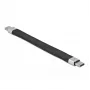 USB 2.0 FPC plakanais lentes kabelis DeLOCK 86940 USB Type-C uz USB Type-C 13 cm