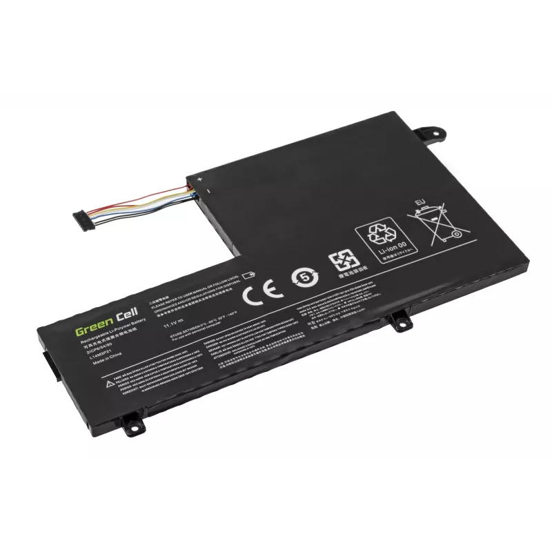 Baterija zaļa Cell LE124 Lenovo Yoga 500-14IBD 500-14ISK 500-15IBD 500-15ISK