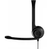 Sennheiser PC 7 USB austiņas ar vadu, galvas saite, birojam/zvanu centram, USB Type-A, melna