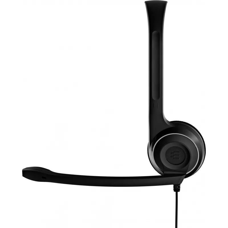 Sennheiser PC 7 USB austiņas ar vadu, galvas saite, birojam/zvanu centram, USB Type-A, melna