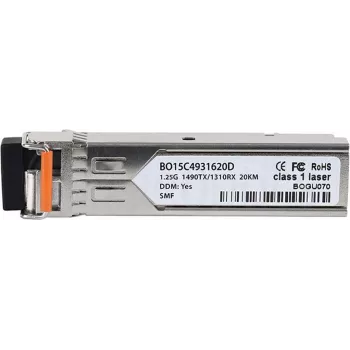BlueOptics E1MG-BXD-FY-BO optiskās šķiedras tīkla raiduztvērēja modulis SFP (E1MG-BXD-FY-BO)
