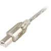 USB kabelis DeLOCK 0,5 m A-B pelēks 82057