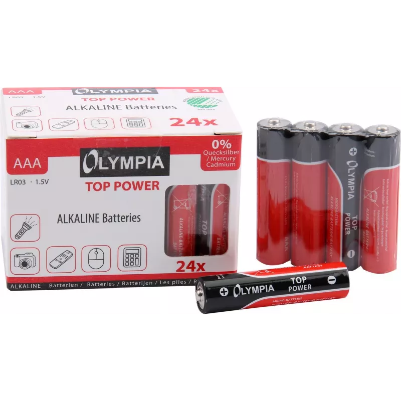 Mājsaimniecības baterija AAA Alkaline Olympia 40180