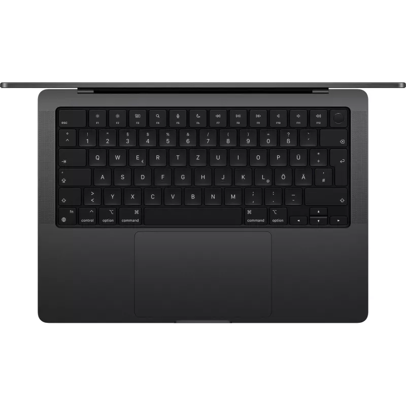 MacBook Pro 14 M4 Max, Space Black, M4 Max (14-CPU/32-GPU), 36GB, 1TB, vācu, 96W USB-C barošanas adapteris, MX2K3D/A