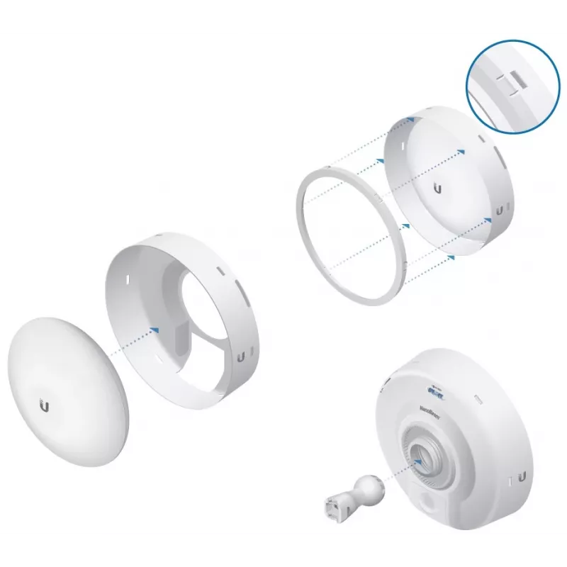 Ubiquiti IsoBeam, RF izolācijas vairogs NanoBeam NBE-M5-16 un NBE-5AC-16