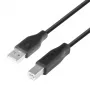 TB USB AM-BM kabelis 1.8 Melns (AKTBXKU1PABW18B)