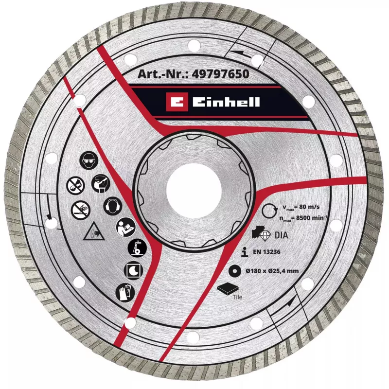 KWB Turbo dimanta griešanas disks Ø 180 x 25,4 x 2,6 mm