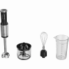 Rokas blenderis, 1200W, CB, melns, tīģera zobu griezējs, putotājs, virtuves kombains, krūze