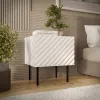 Nightstand Cama LUCCA naktsgaldiņš 2 gab. 47x40x52 cm balts MDF/skaidu plātne