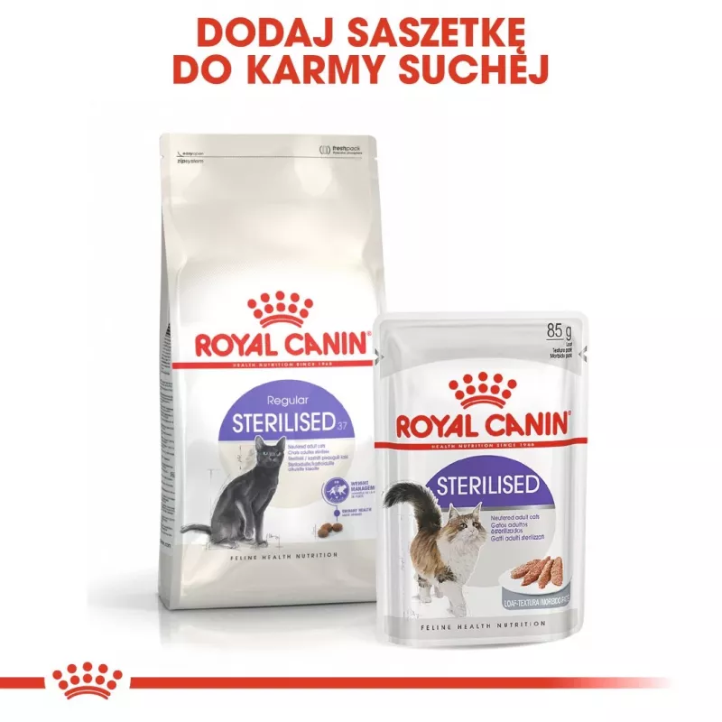 Royal Canin Sterilised 37 kaķu sausā barība 400 g pieaugušiem putnu gaļas