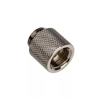 Bitspower Adapter G1/4 collas AG uz G1/4 collas IG - 15 mm, melns spīdīgs