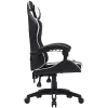 Spēļu krēsls CANYON Core SGCH2 — melns/baltss, ergonomisks dizains, regulējams augstums