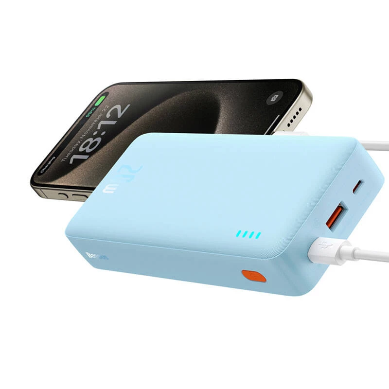 Baseus Airpow litija polimēra (LiPo) 20000 mAh zils